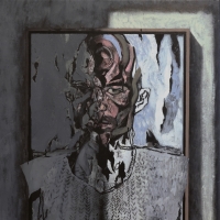 Roberto Saviano / acrylic and oil on canvas / 70x59 cm